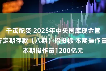 千茂配资 2025年中央国库现金管理商业银行定期存款（八期）招投标 本期操作量1200亿元