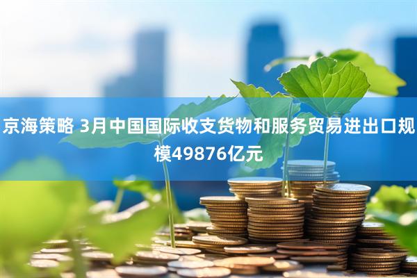 京海策略 3月中国国际收支货物和服务贸易进出口规模49876亿元